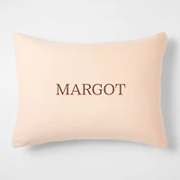 Supersoft Elegant Pink Organic Cotton Gauze Kids Pillow Sham