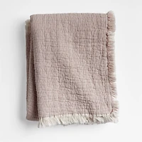 Supersoft Organic Cotton Gauze Classic Mauve Pink Kids Blanket