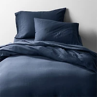Supersoft Gauze Organic Cotton Deep Indigo Standard Bed Pillow Sham