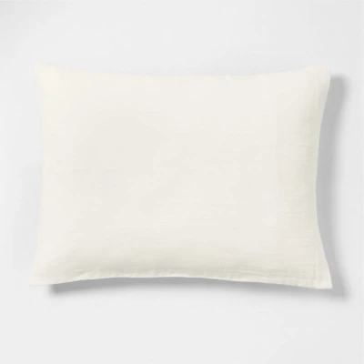 Supersoft Gauze Organic Cotton Pampas Ivory Standard Bed Pillow Sham