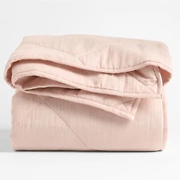 Supersoft Gauze Organic Cotton Pale Pink Twin XL Quilt