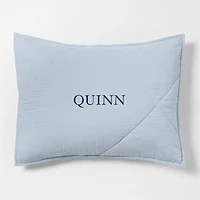 Supersoft Gauze Organic Cotton Sky Blue Standard Quilt Bed Pillow Sham