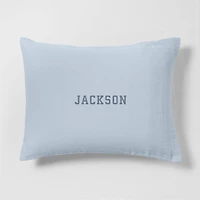 Supersoft Gauze Organic Cotton Sky Blue Standard Bed Pillow Sham