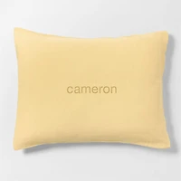 Supersoft Gauze Organic Cotton Lemon Sorbet Standard Bed Pillow Sham