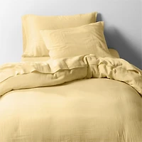 Supersoft Gauze Organic Cotton Lemon Sorbet Standard Bed Pillow Sham