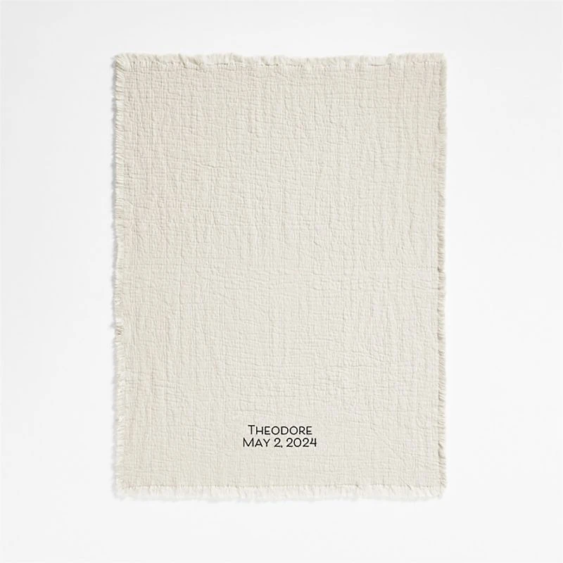 Supersoft Organic Cotton Gauze Stone Tan Baby Stroller Blanket