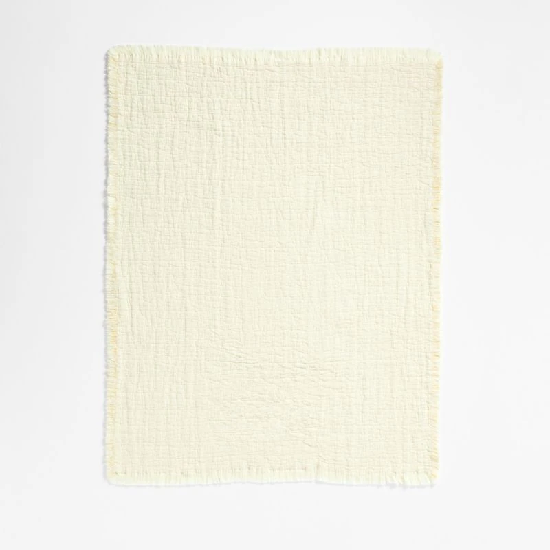 Supersoft Straw Yellow Organic Cotton Gauze Baby Stroller Blanket