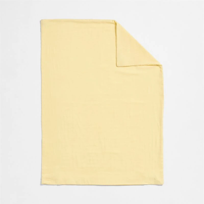 Supersoft Straw Yellow Organic Cotton Gauze Toddler Duvet Cover