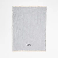 Supersoft Organic Cotton Gauze Smoke Blue Baby Stroller Blanket