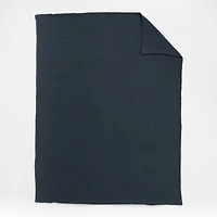 Supersoft Midnight Navy Blue Organic Cotton Gauze Kids Twin Duvet Cover