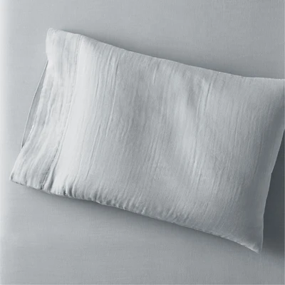 Supersoft Kids Mist Blue Organic Cotton Gauze Pillowcase
