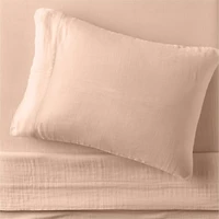 Supersoft Elegant Pink Gauze Organic Cotton Kids Twin Sheet Set