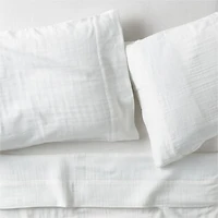 Supersoft Pampas Ivory Gauze Organic Cotton Kids Queen Sheet Set