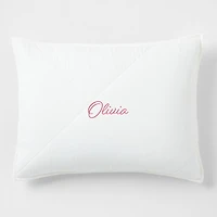 Supersoft Pampas Ivory Organic Cotton Gauze Kids Quilted Pillow Sham