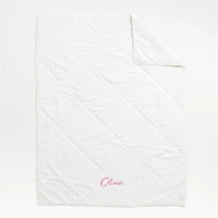 Supersoft Pampas Ivory Organic Cotton Gauze Kids Twin Quilt