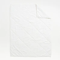 Supersoft Pampas Ivory Organic Cotton Gauze Kids Twin Quilt
