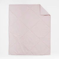 Supersoft Lilac Rose Organic Cotton Gauze Baby Crib Quilt