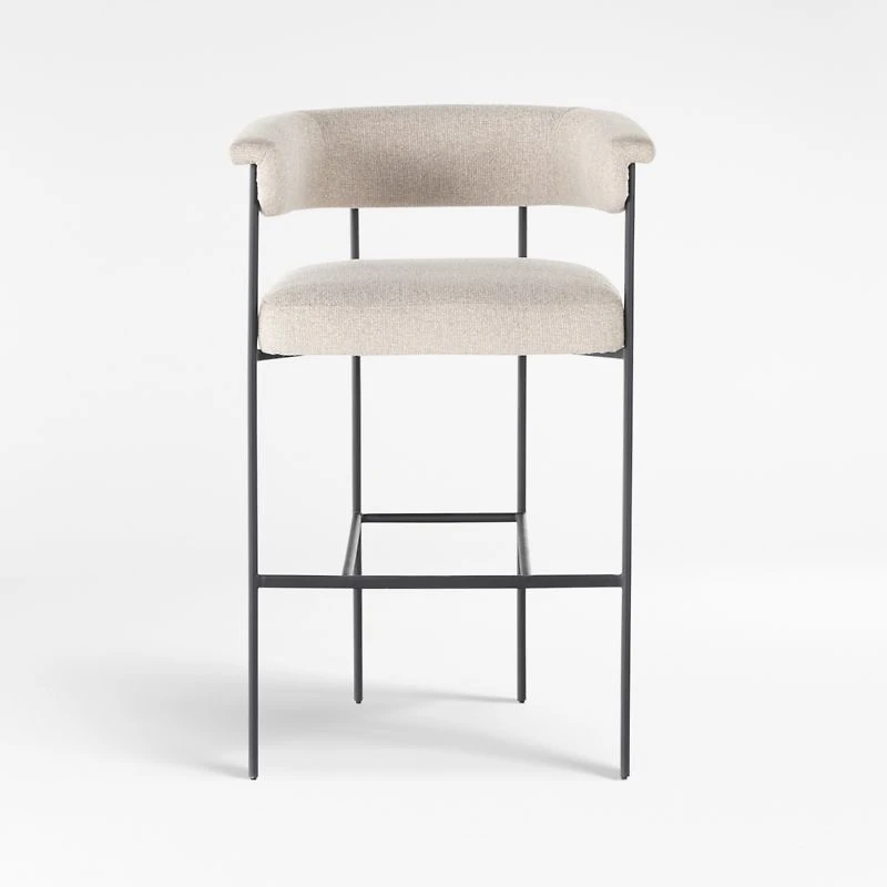 Sutter Beige Bouclé Bar Stool