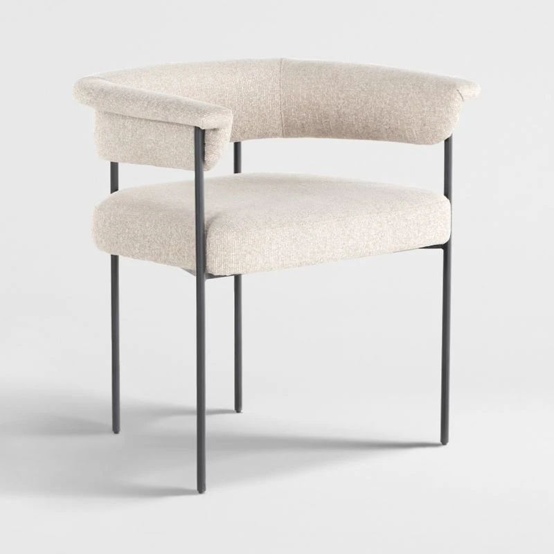 Sutter Beige Bouclé Dining Chair