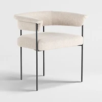 Sutter Beige Bouclé Dining Chair