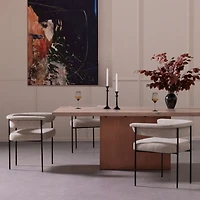 Sutter Beige Bouclé Dining Chair