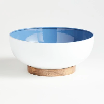 Sutton Wood and Enamel Bowl