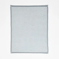 Sweater Stripe Organic Cotton Knit Baby Stroller Blanket
