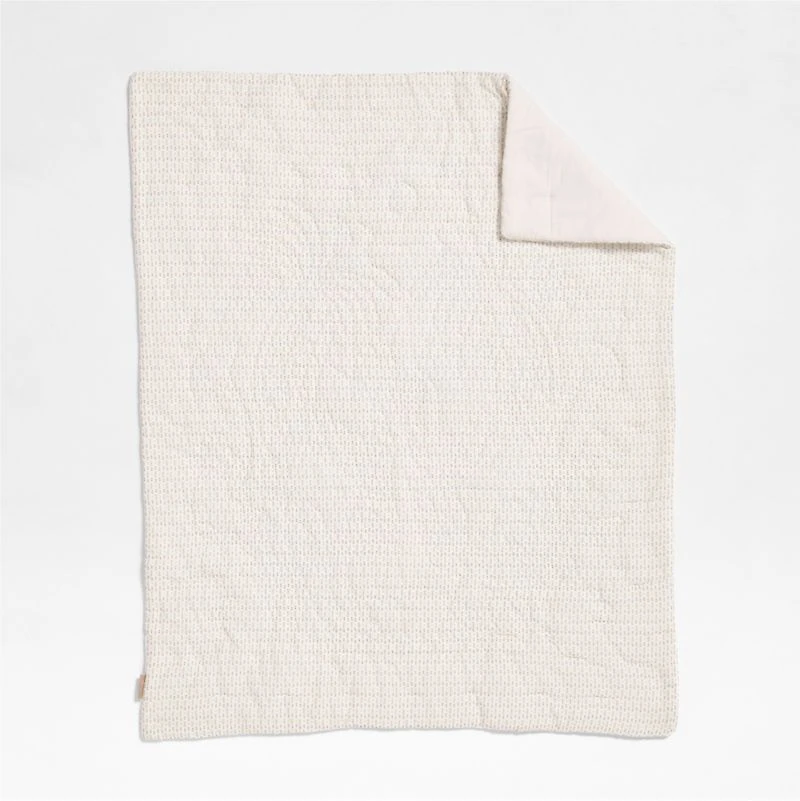 Sweet Savannah Organic Cotton Baby Crib Quilt