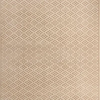 Sydney Wool Checker Taupe Handknotted Area Rug 8'x10'