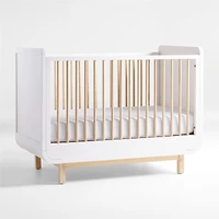 Steamer Lane Two-Tone Wood Baby Crib