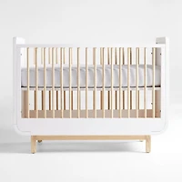 Steamer Lane Two-Tone Wood Baby Crib