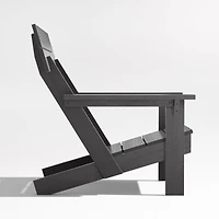 Takagi Black Recycled Outdoor Adirondack Chair