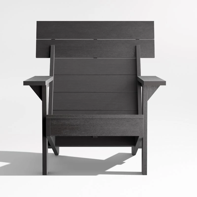 Takagi Black Recycled Outdoor Adirondack Chair