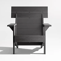 Takagi Black Recycled Outdoor Adirondack Chair