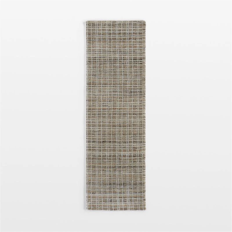 Talence Performance Handwoven Sand Beige Runner Rug 2'10"x9'