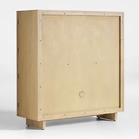 Tansu 48" Glass and Oak Storage Display Cabinet