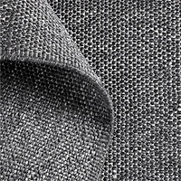 Taos Performance Handwoven Charcoal Black Indoor/Outdoor Area Rug 10'x14'