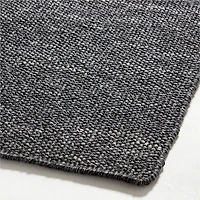 Taos Performance Handwoven Charcoal Black Indoor/Outdoor Area Rug 10'x14'