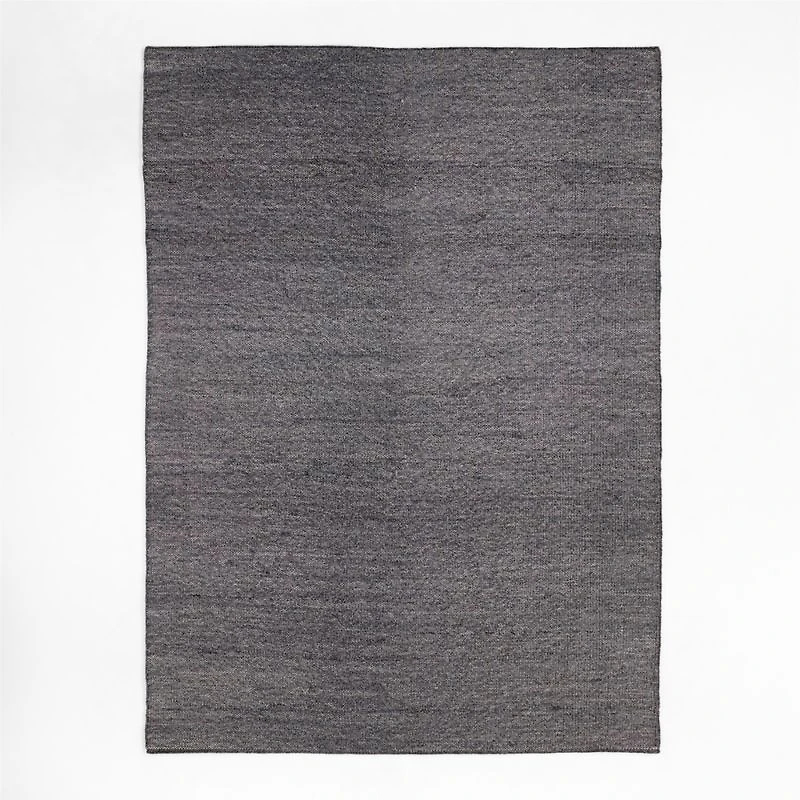 Taos Performance Handwoven Charcoal Black Indoor/Outdoor Area Rug 10'x14'