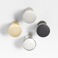 Taper Round Brushed Nickel Cabinet Knob