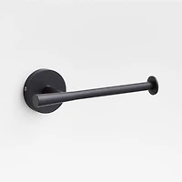 Tapered Matte Black Wall-Mounted Toilet Paper Holder