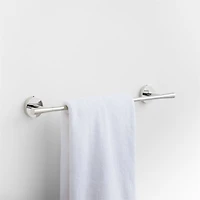 Tapered Polished Chrome Bath Towel Bar 18"