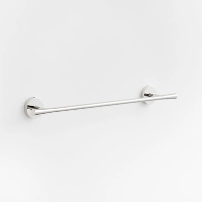 Tapered Polished Chrome Bath Towel Bar 18"