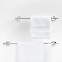 Tapered Polished Chrome Bath Towel Bar 18"