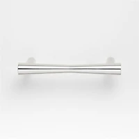 Tapered 4" Polished Chrome Cabinet Drawer Bar Pull