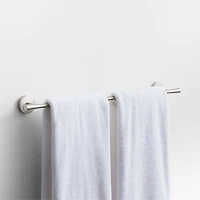 Tapered Brushed Nickel Bath Towel Bar 24"