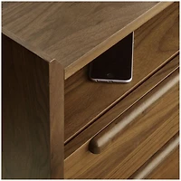Tate 32" Walnut Charging Nightstand