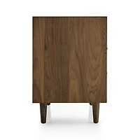Tate 32" Walnut Charging Nightstand