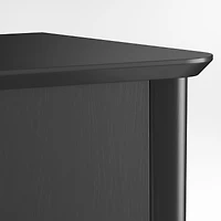 Tate 62" Black Wood Midcentury Credenza