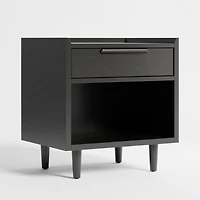 Tate 23" Black Nightstand